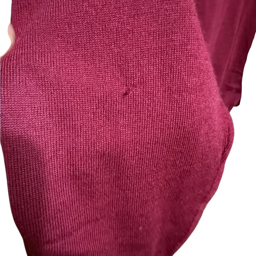 Daniel Gray 100%‎ Merino Wool V-Neck Sweater Men’s Size XL Maroon